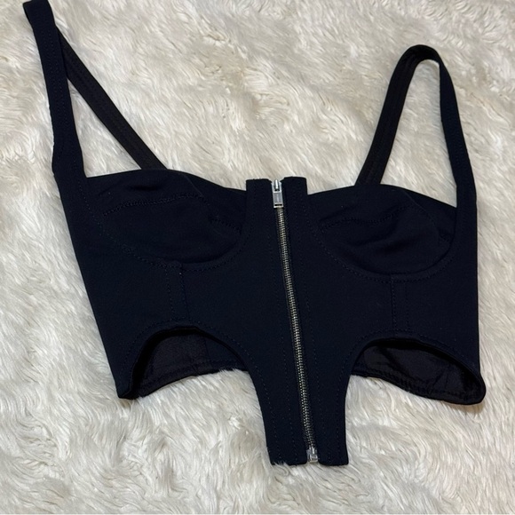 NWT Dion Lee Double Arch Bustier Top in Black - Size 0 - Picture 5 of 9